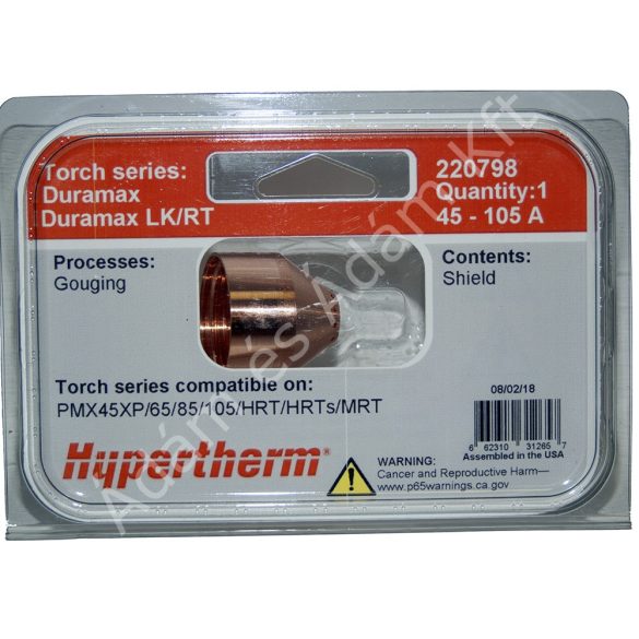 Hypertherm Duramax védősapka (45-105A) - 220798
