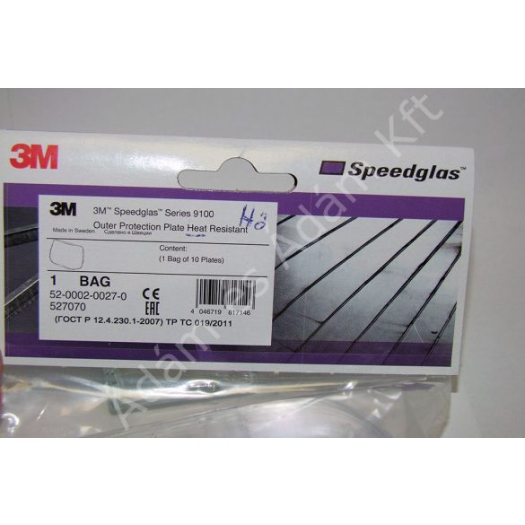 Speedglas 9100, G5-01, G5-03 külső védőplexi - hőálló - 527070