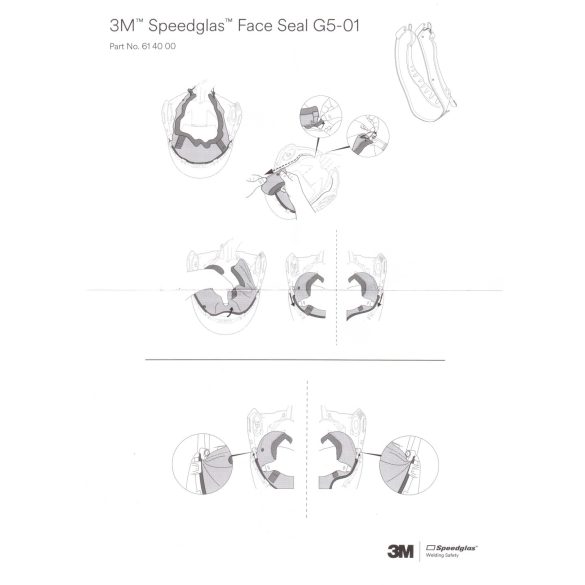 Speedglas G5-01hegesztőpajzshoz arcszigetelés - 614000