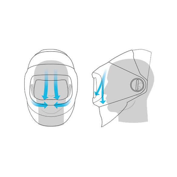 Speedglas G5-03 Pro Air hegesztőpajzs TW elektronikával és ADFLO levegőszállítóval - 637720