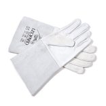 AWI hegesztő kesztyű, kecskebőr + hasított marhabőr mandzsetta (fehér)