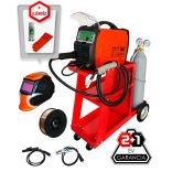 Alfaweld Handy MIG 160 LED Synergic inverteres hegesztőcsomag 4,3m3 corgon palackkal