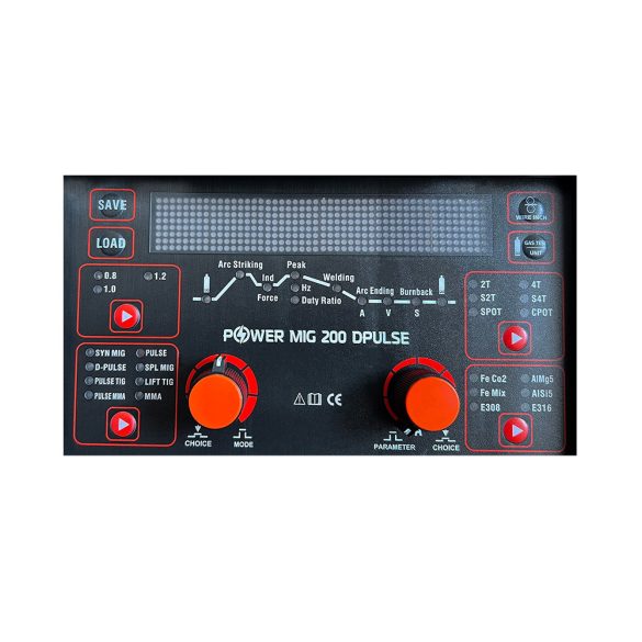 Alfaweld Power MIG 200DP Synergic DUPLA IMPULZUSos inverteres hegesztőgép