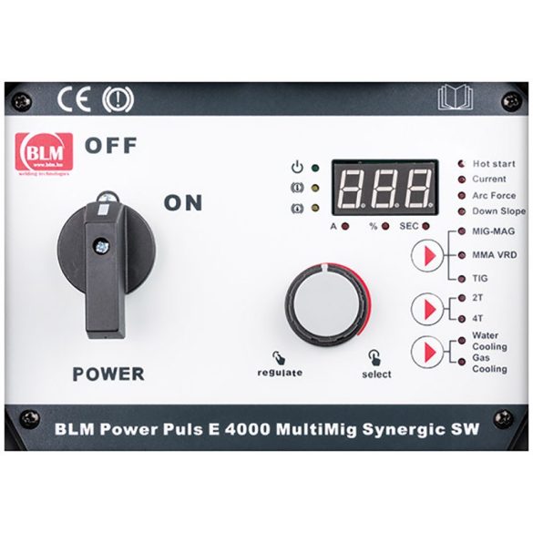 BLM Pro Power Pulse E Multimig Synergic 4000 fogyóelektródás MIG/MAG hegesztőgép 